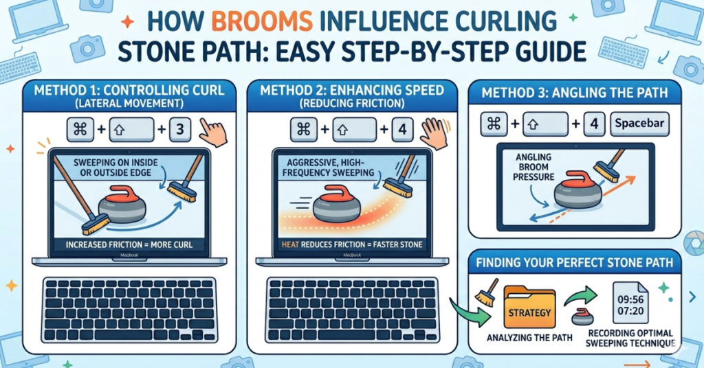 How Brooms Influence Curling Stone Path